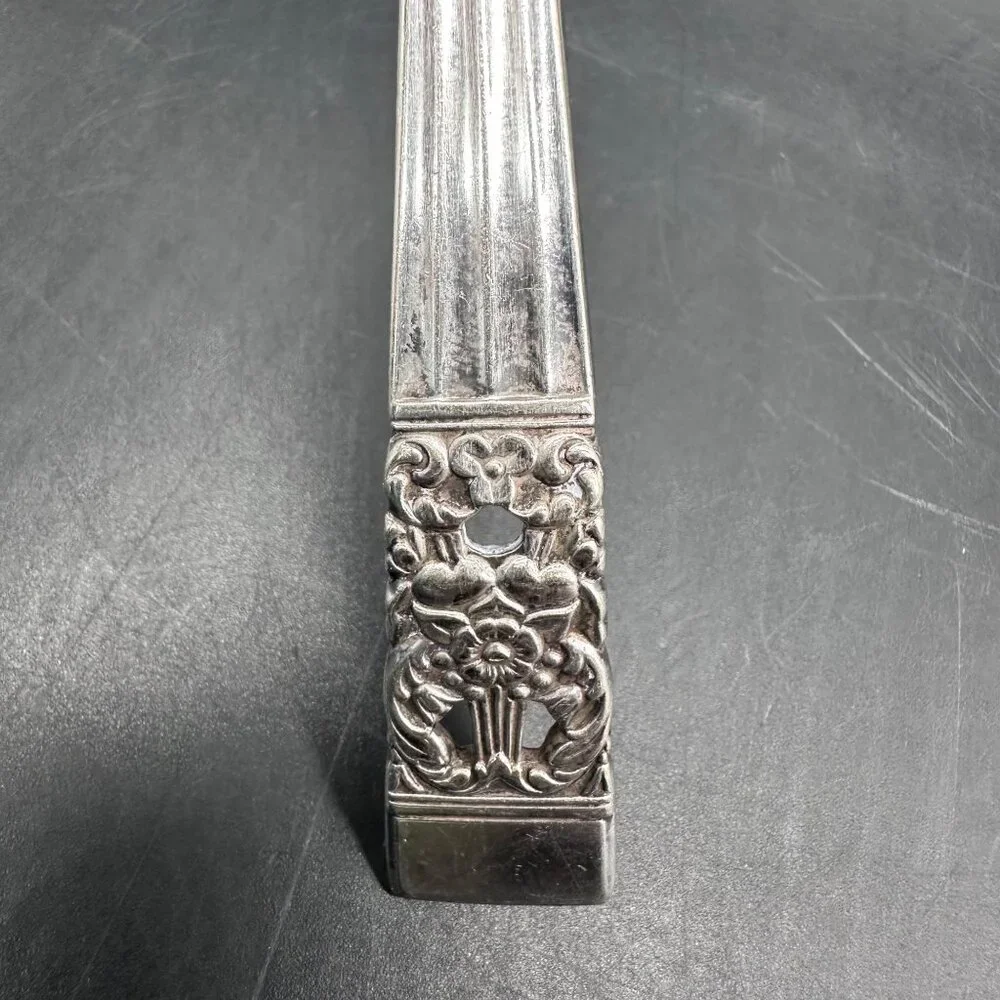 Vintage Gravy Ladle Oneida Community Coronation Silverplate 1936 Floral Handle